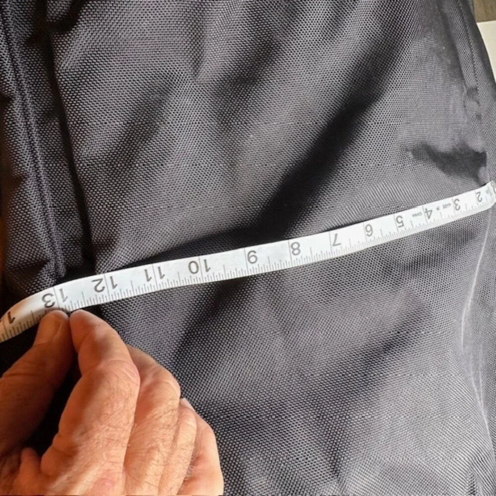 Lands' End Weekender‎ Black and Cream Canvas Travel Bag